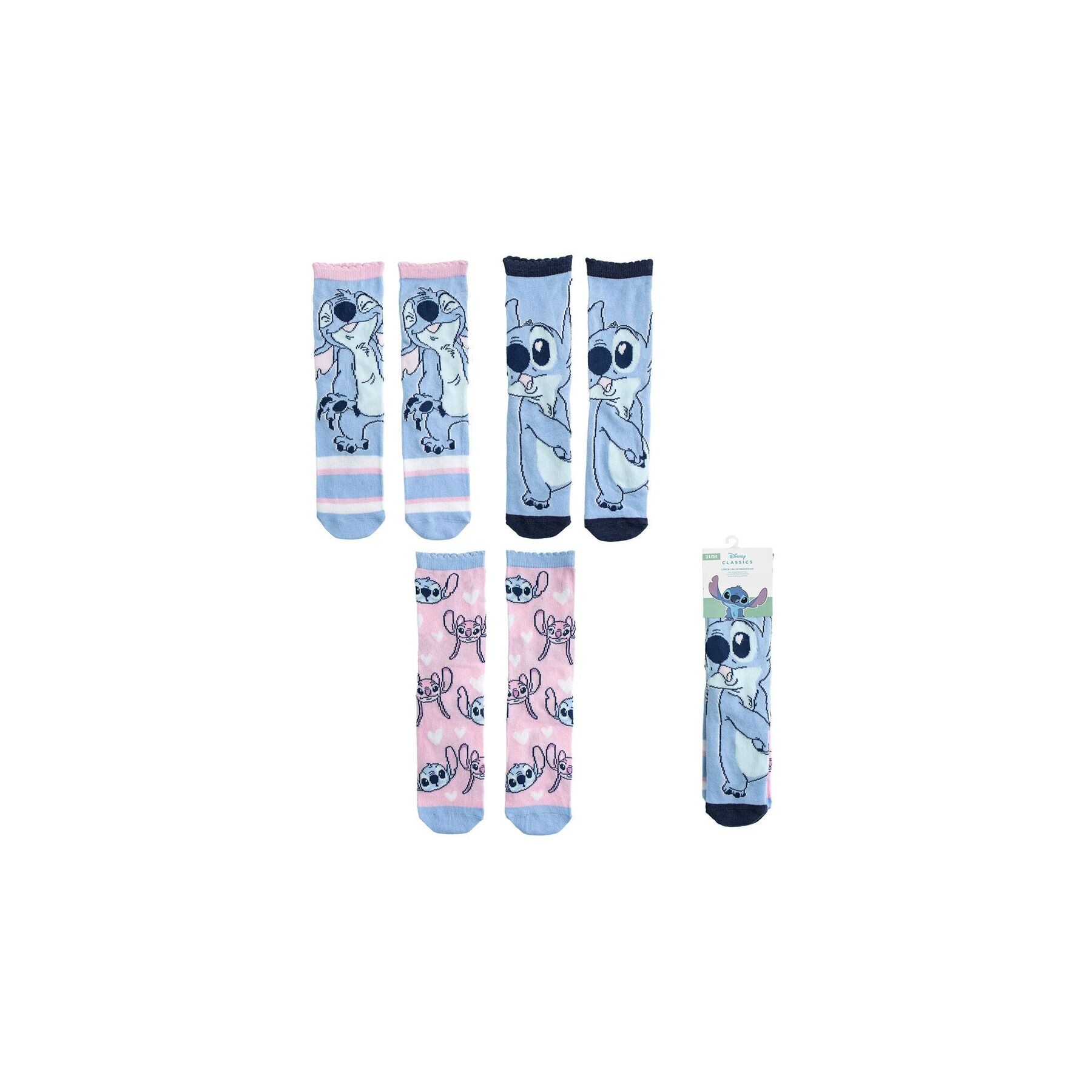 Set 3 calcetines Stitch Disney