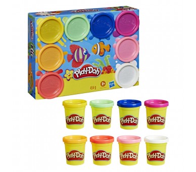 Set 8 Botes Plastilina Play-Doh surtido