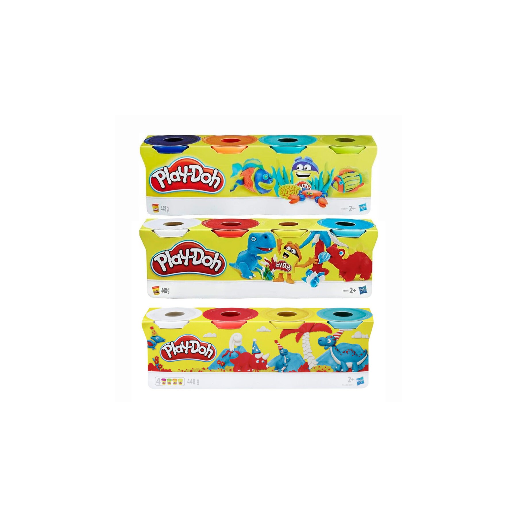 Set 4 Botes Plastilina Classic Play-Doh surtido
