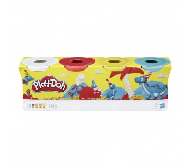 Set 4 Botes Plastilina Classic Play-Doh surtido