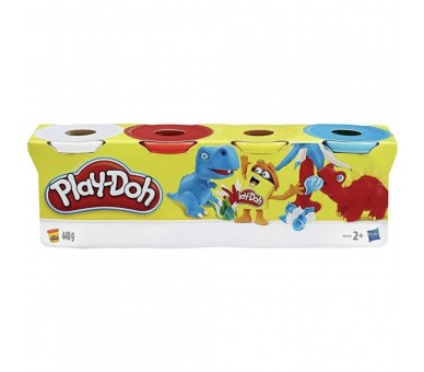 Set 4 Botes Plastilina Classic Play-Doh surtido
