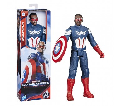 Figura Capitan America Titan Hero Los Vengadores Avengers Marvel 30cm