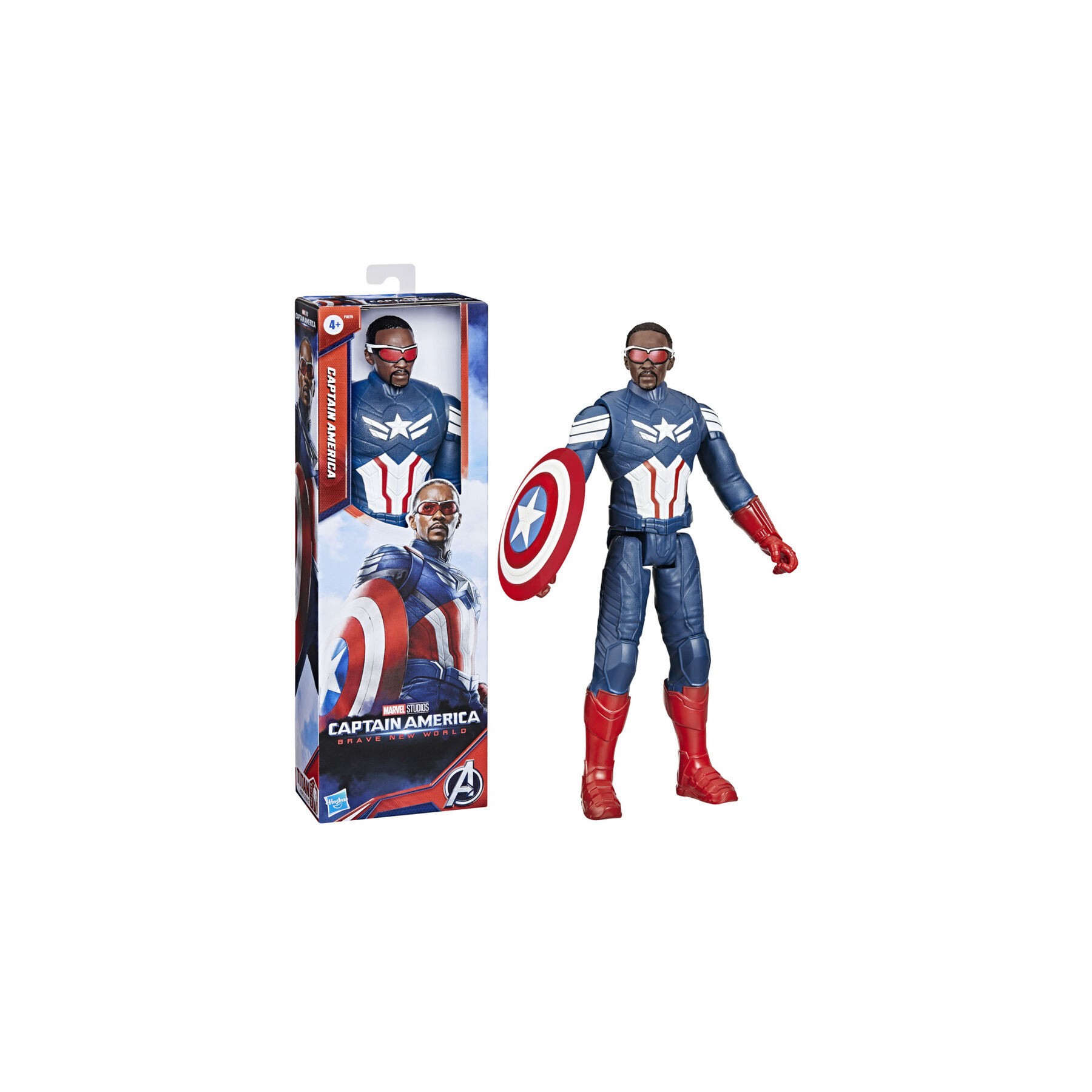 Figura Capitan America Titan Hero Los Vengadores Avengers Marvel 30cm