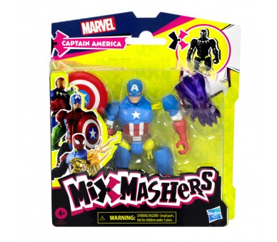 Figura Capitan America Mix Mashers Marvel 12cm