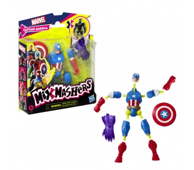 Figura Capitan America Mix Mashers Marvel 12cm