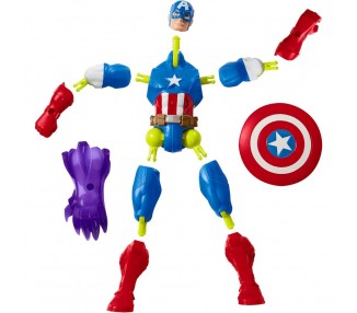 Figura Capitan America Mix Mashers Marvel 12cm