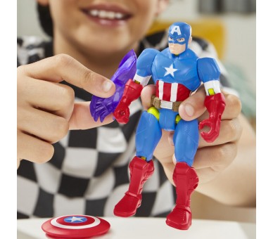 Figura Capitan America Mix Mashers Marvel 12cm