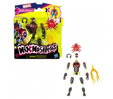 Figura Miles Morales Mix Mashers Marvel 12cm