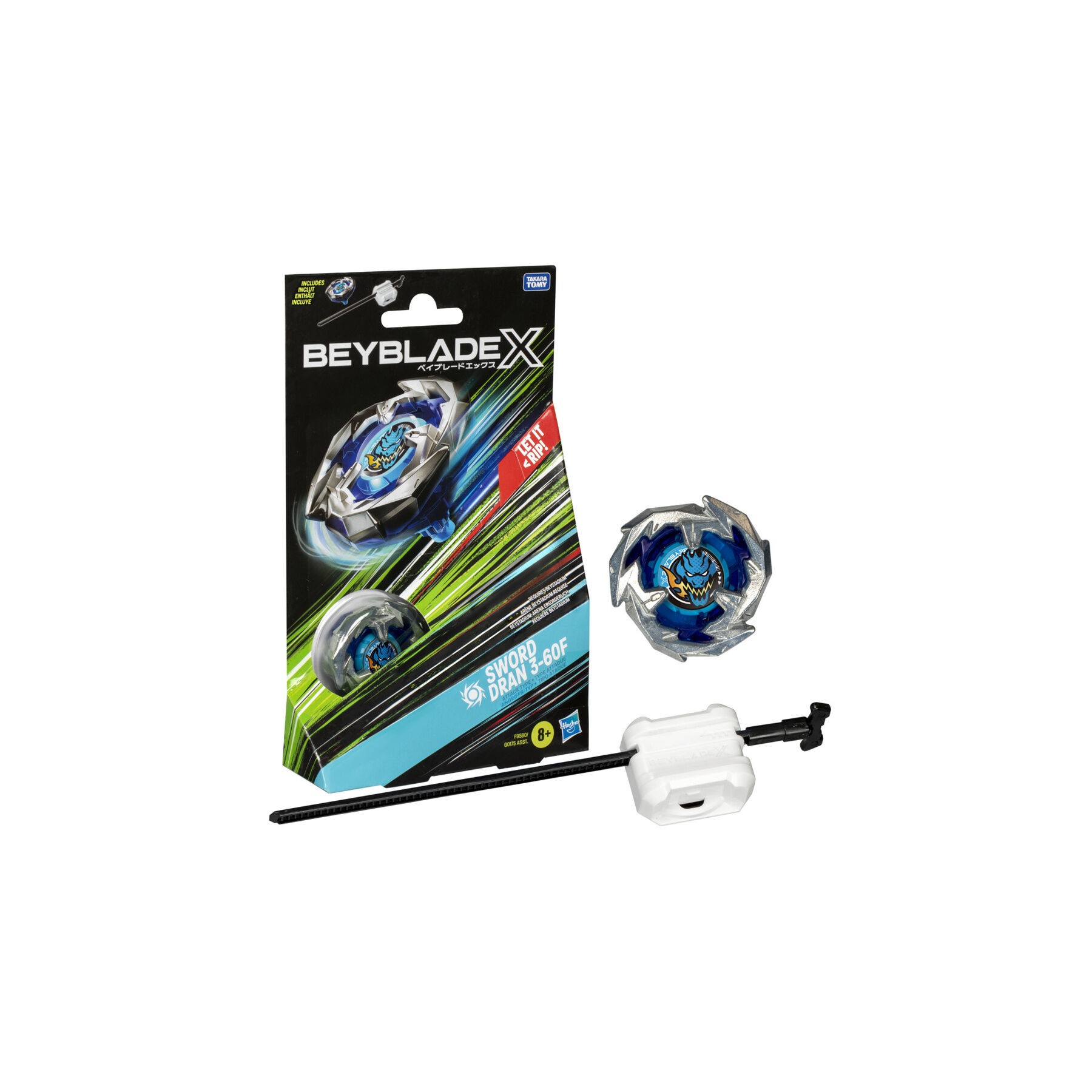Juego Kit Inicial Sword Dran 3-60F Beyblade X
