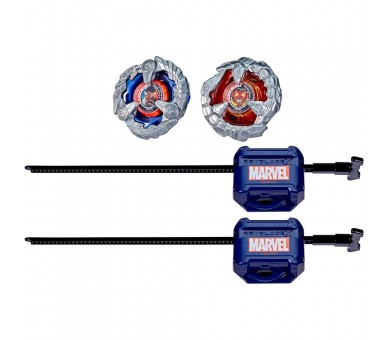 Juego Kit Inicial Capitan America 4-70GB & Red Hulk 1-80R Beyblade X
