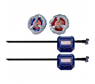 Juego Kit Inicial Capitan America 4-70GB & Red Hulk 1-80R Beyblade X