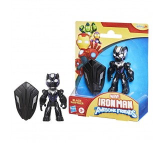 Figura Black Panther Iron Man y Su Superequipo Marvel 7cm