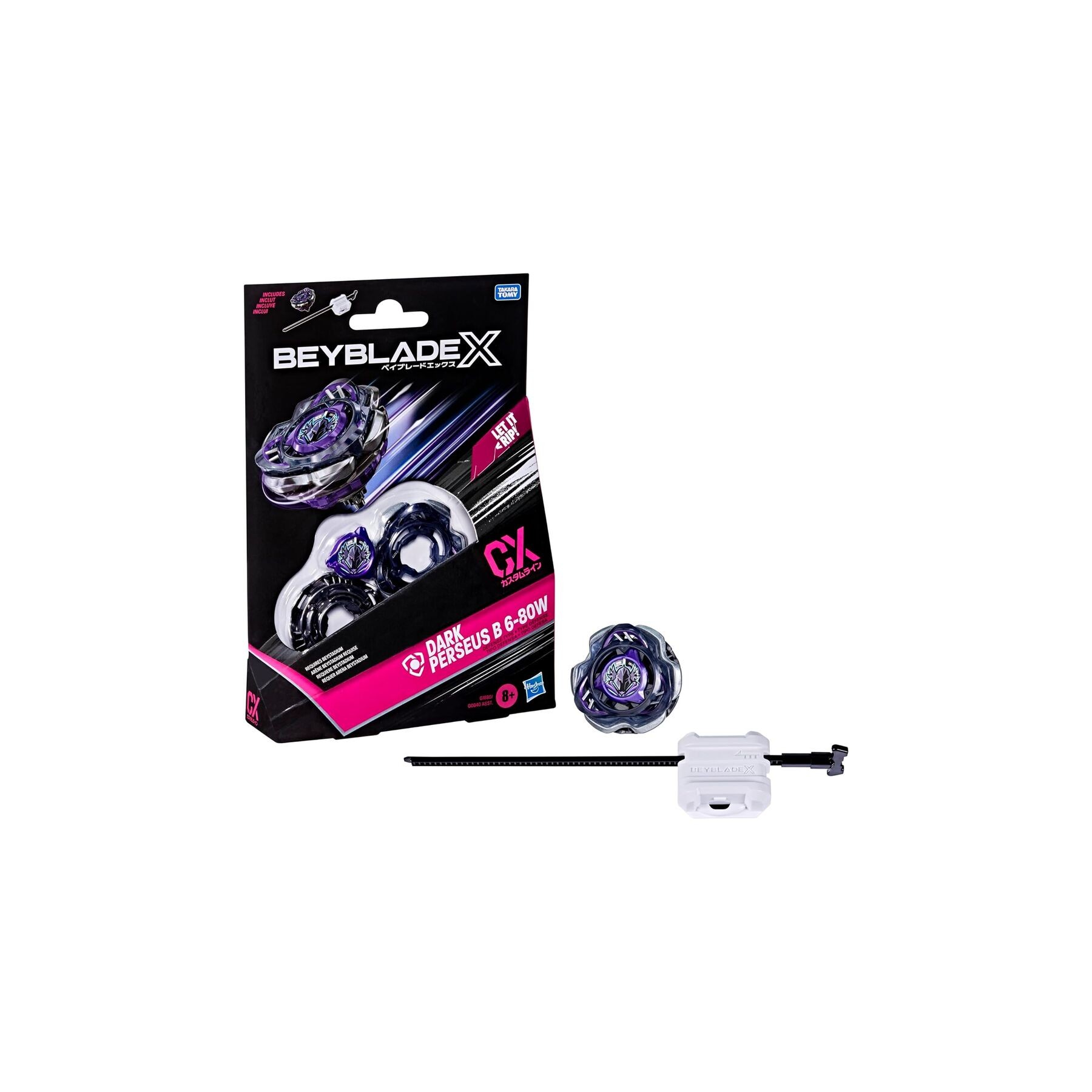 Juego Kit Inicial Dark Perseus B 6-80W Beyblade X