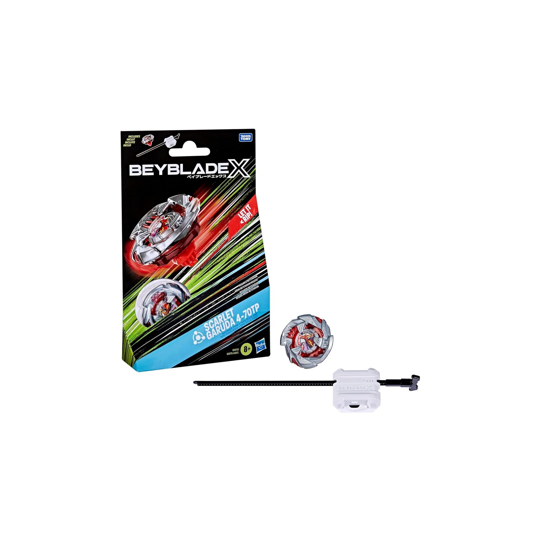 Juego Kit Inicial Scarlet Garuda 4-70TP Beyblade X