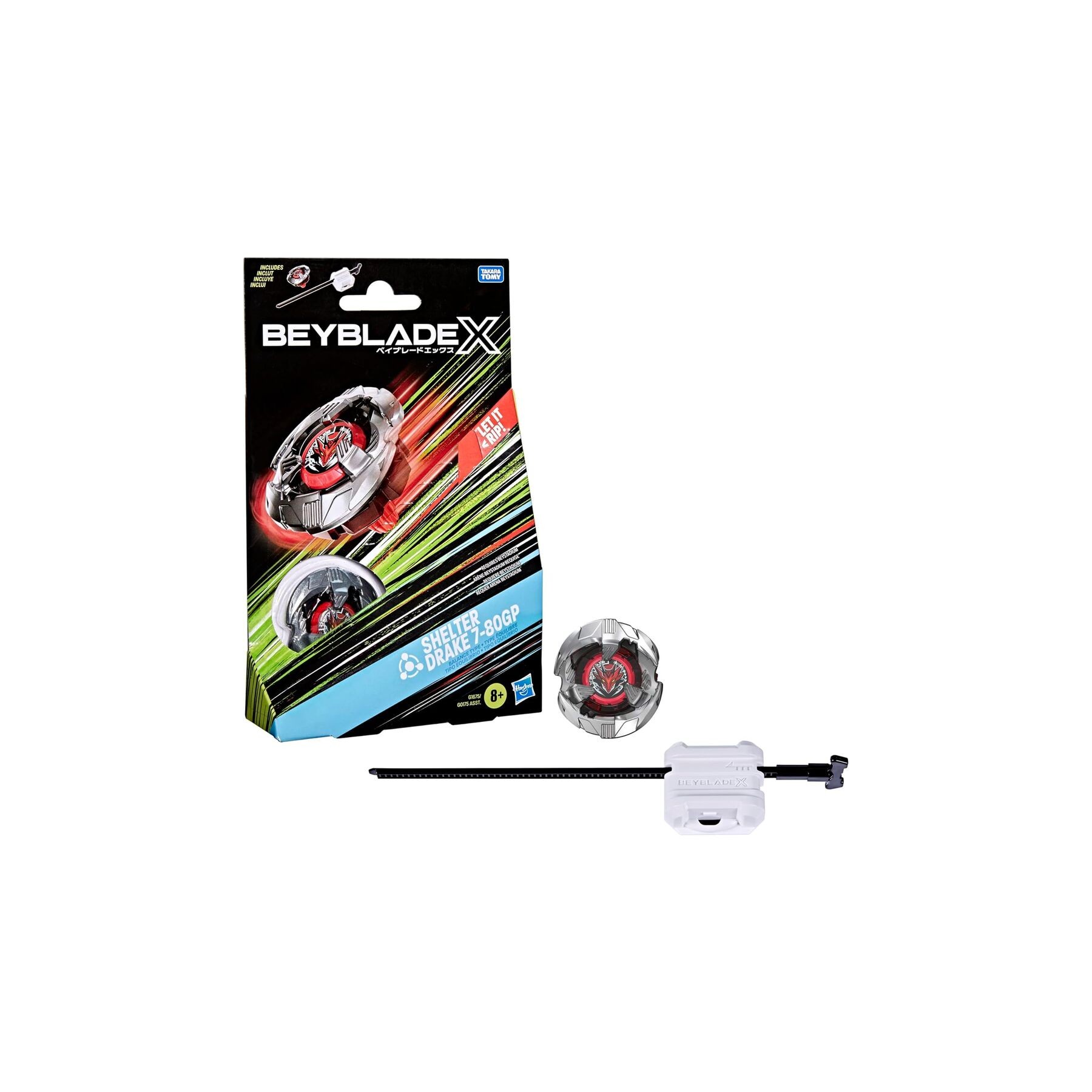 Juego Kit Inicial Shelter Drake 7-80GP Beyblade X