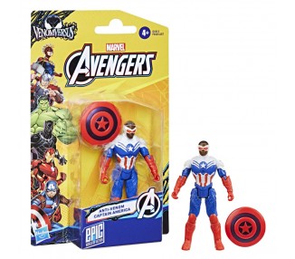 Figura Capitan America Anti-Venom Los Vengadores Avengers Marvel 10cm