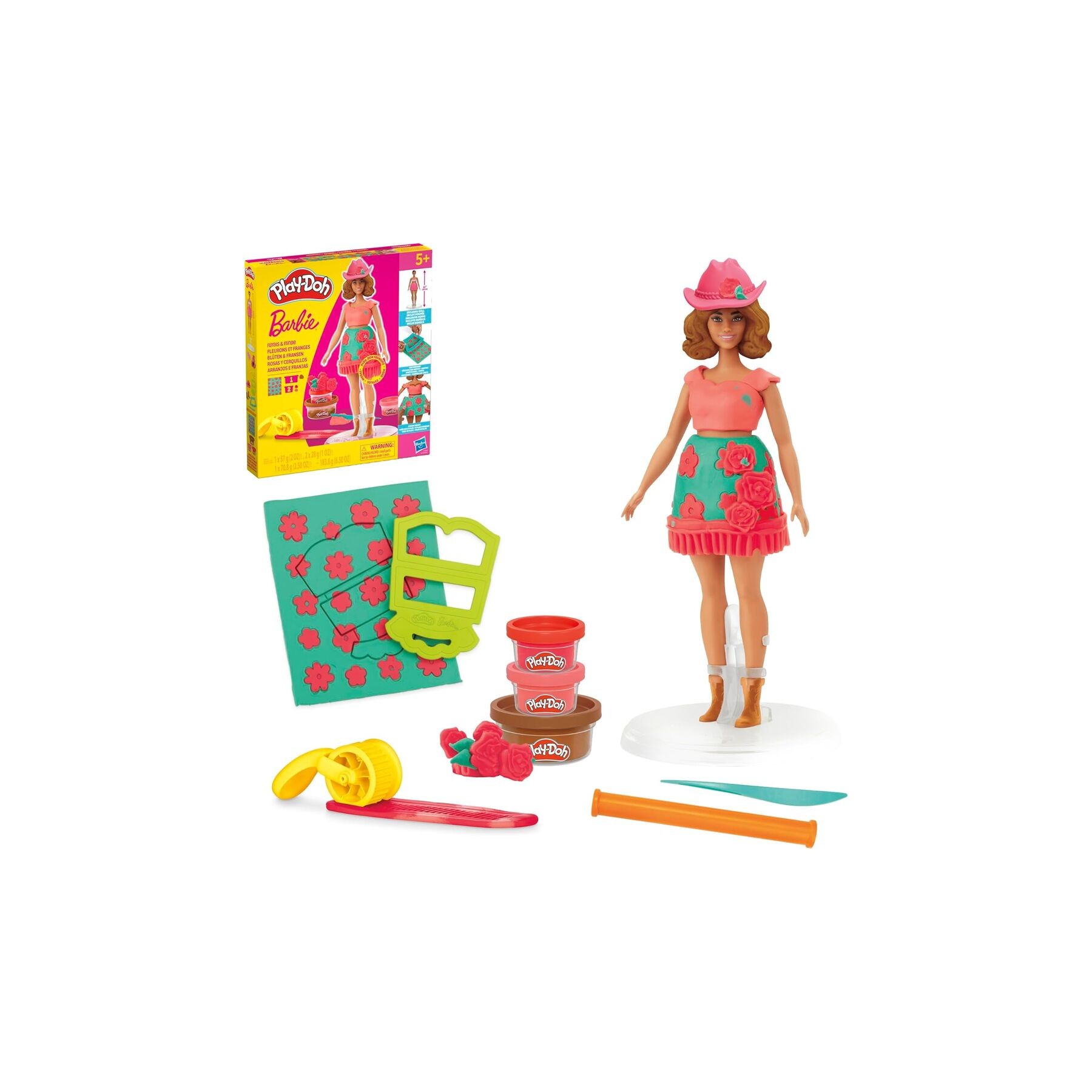 Rosas y Cerquillos Barbie Play-Doh