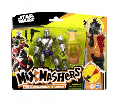 Figura The Mandalorian & Grogu Deluxe Mix Mashers Star Wars 12cm