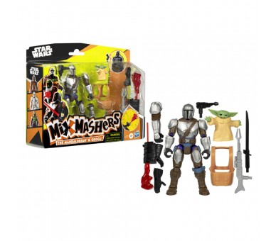 Figura The Mandalorian & Grogu Deluxe Mix Mashers Star Wars 12cm