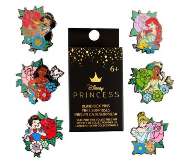 Blind Box Mystery Enamel Pin Princesas Disney Loungefly surtido