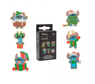 Blind Box Mystery Enamel Pin Holiday Stitch Disney Loungefly surtido