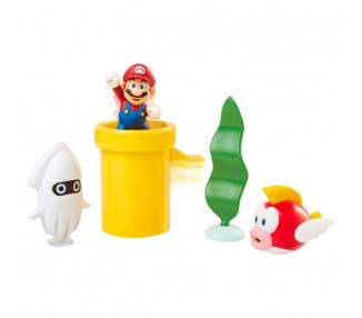 Blister diorama Mundo Submarino Super Mario Nintendo