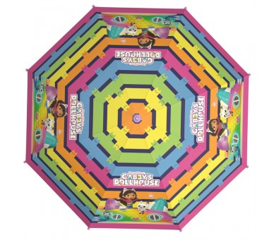 Paraguas automatico La Casa de Muñecas de Gabby 48 cm