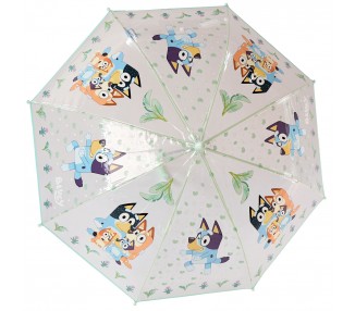 Paraguas manual transparente Bluey 48cm