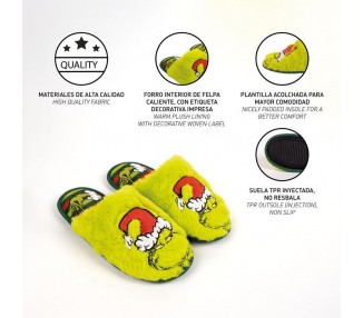 Pantuflas Grinch adulto
