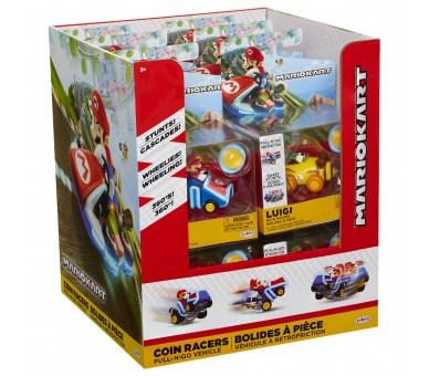 Figura Super Mario Coin Racers Mario Kart 6cm surtido