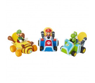 Figura Super Mario Coin Racers Mario Kart 6cm surtido