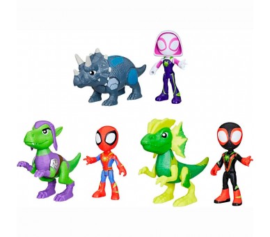 Figura Dino Webs Spidey Marvel 10cm surtido