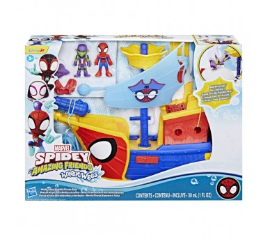 Barco Pirata Telaraña y Burbujas Spidey Marvel