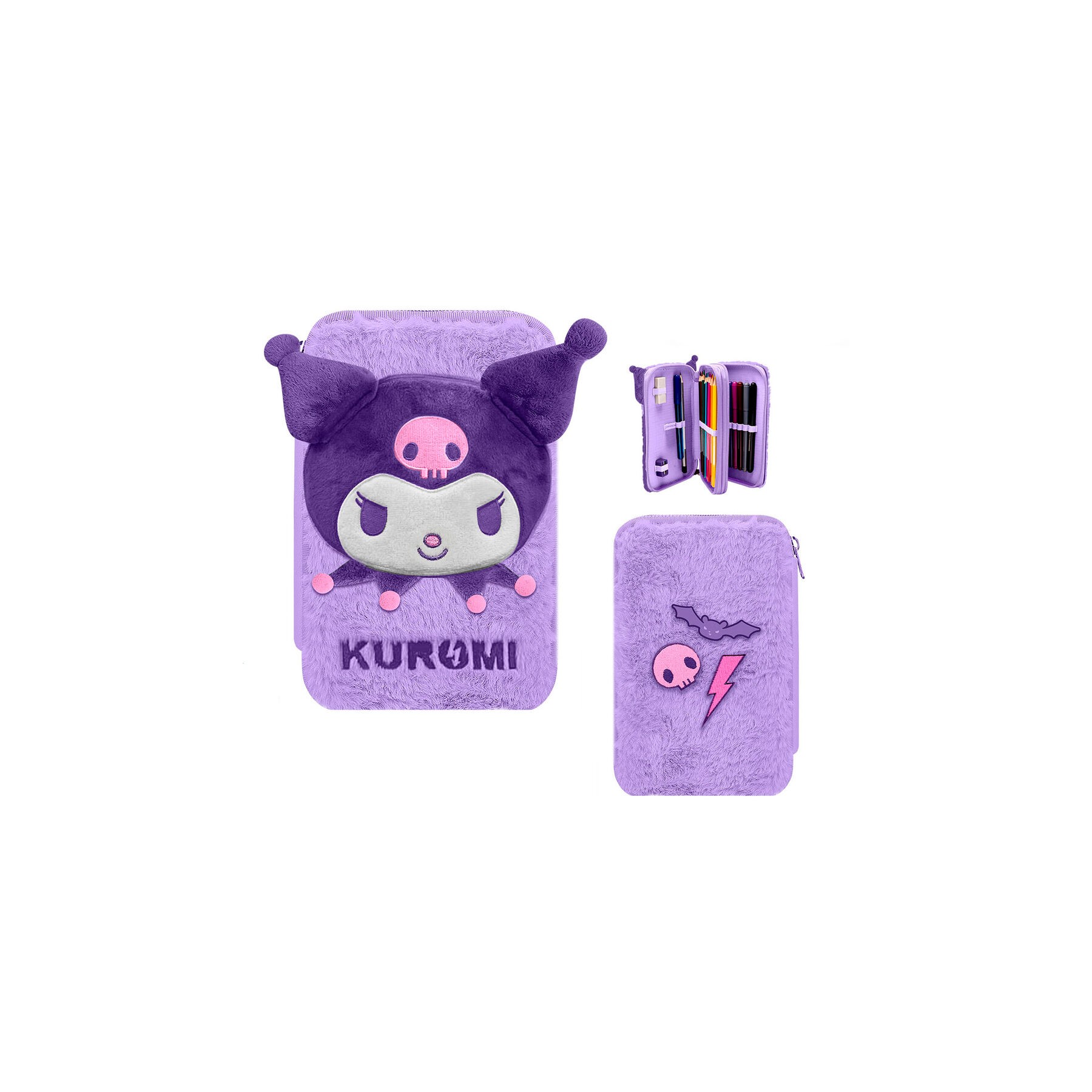 Plumier Kuromi Hello Kitty doble