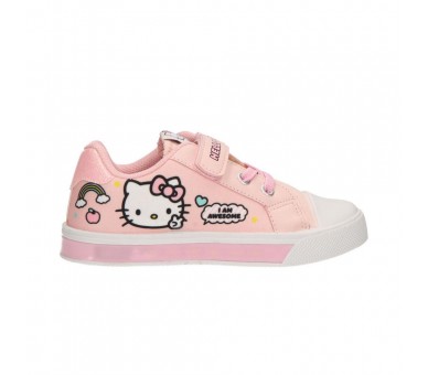 Zapatillas loneta Hello Kitty luces