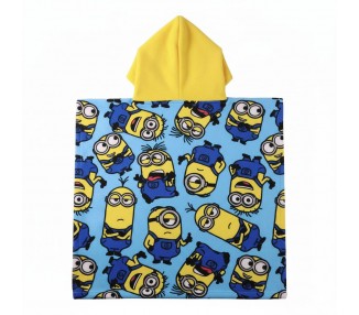 Poncho toalla Minions microfibra