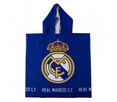 Poncho toalla Real Madrid microfibra