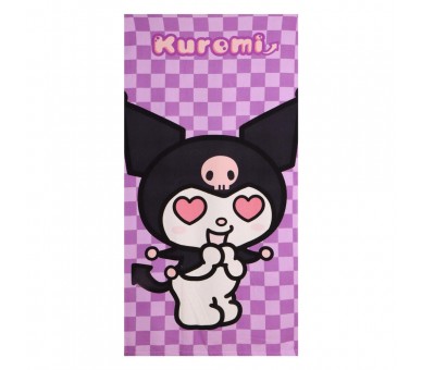 Toalla Kuromi Hello Kitty microfibra