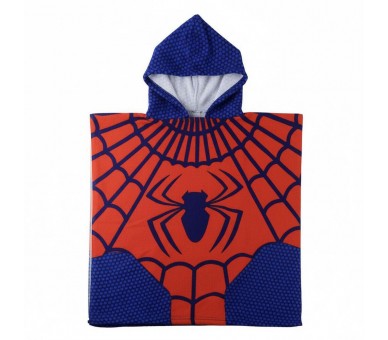 Poncho toalla Spiderman Marvel microfibra
