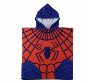 Poncho toalla Spiderman Marvel microfibra
