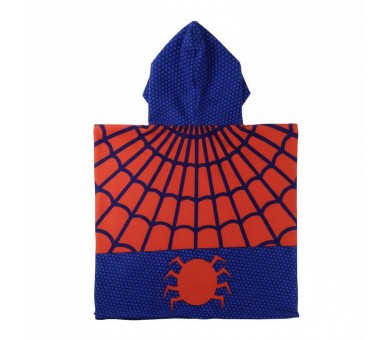 Poncho toalla Spiderman Marvel microfibra