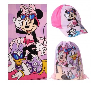 Set toalla + saco + gorra Minnie Disney