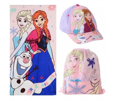 Set toalla + saco + gorra Frozen Disney