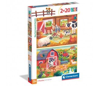 Puzzle Granja 2x20pzs