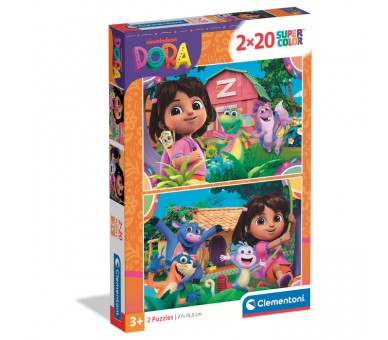 Puzzle Dora la Exploradora 2x20pzs