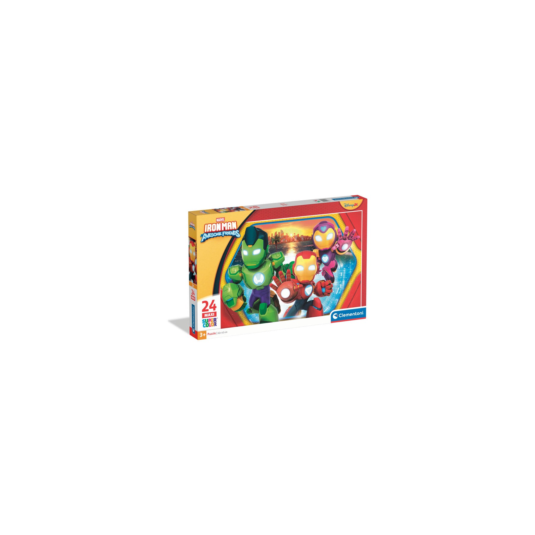 Puzzle Maxi Iron Man y Su Superequipo Marvel 24pzs