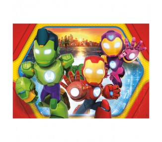 Puzzle Maxi Iron Man y Su Superequipo Marvel 24pzs