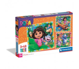 Puzzle Dora la Exploradora 3x48pzs