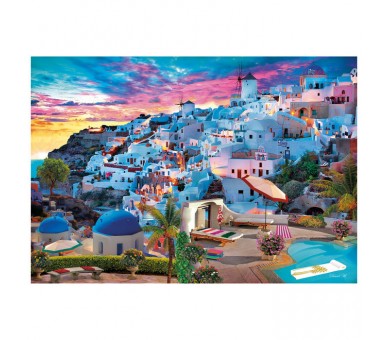 Puzzle Vista de Grecia 500pzs