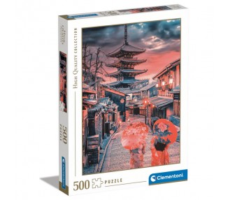 Puzzle Atardecer en Kioto 500pzs
